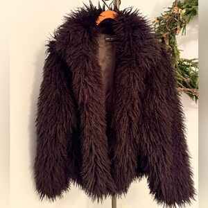 Finesse Plush Black Teddy Jacket